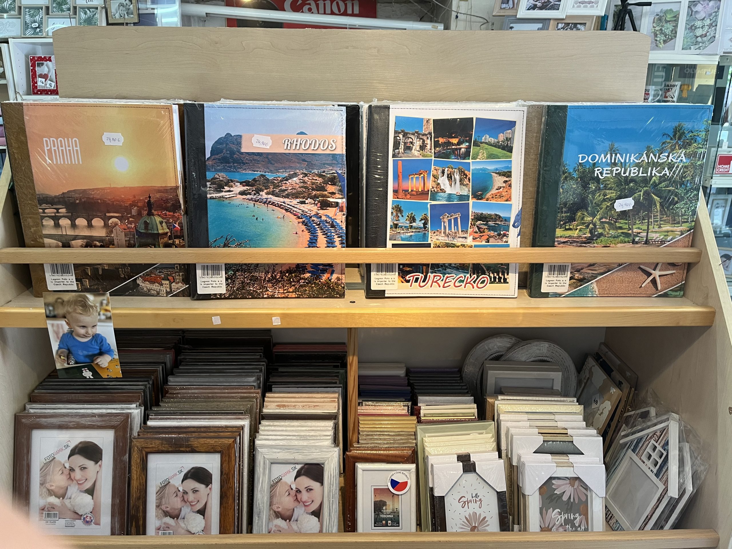 predaj fotoalbumov a fotoramcekov cestovatelske motivy