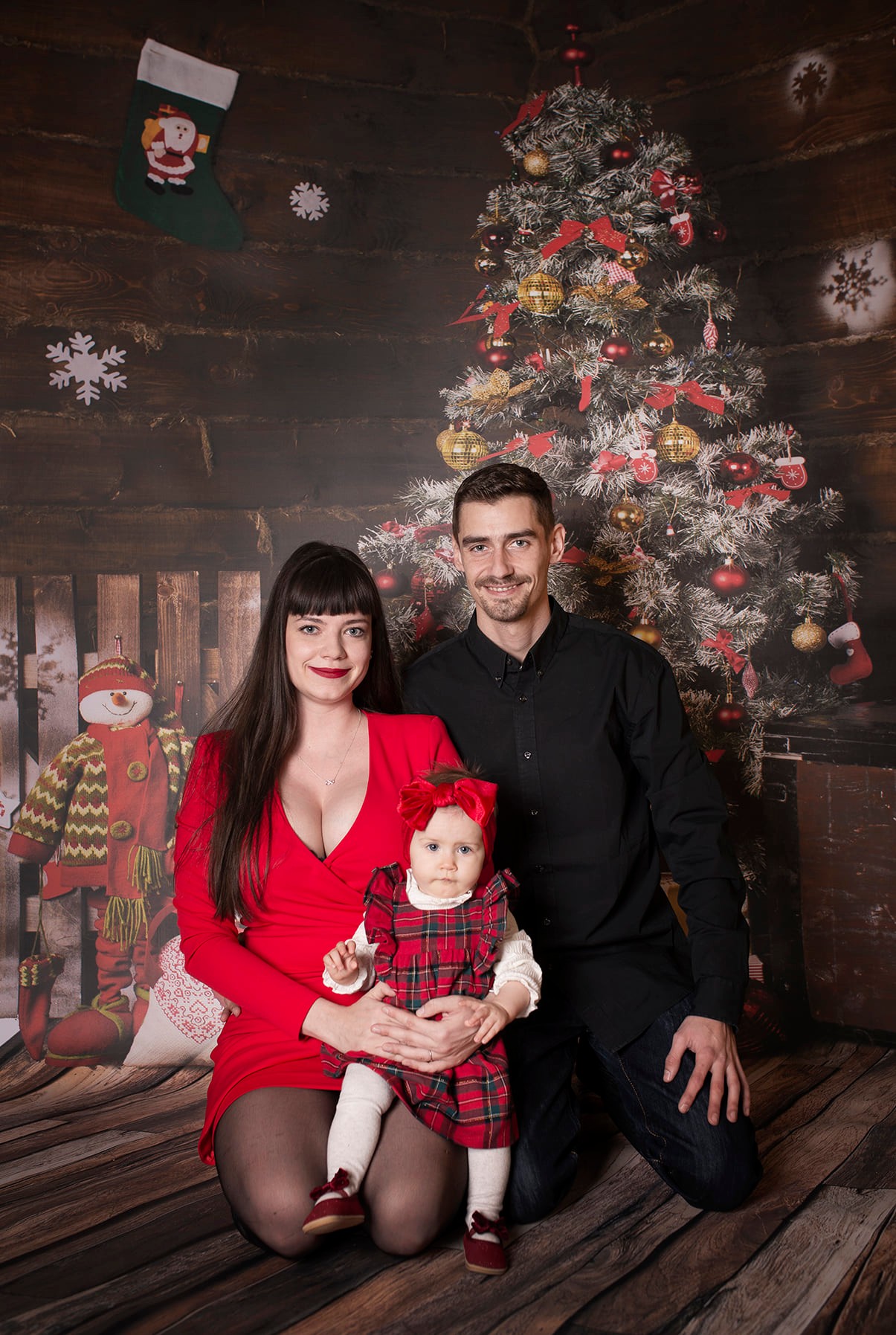 vianocne fotenie rodiny v atelieri